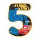 Lightning Mcqueen Number 5 Edible Icing Image